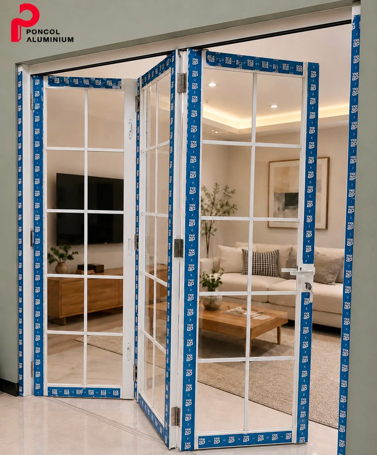 Pintu Lipat Poncol Aluminium